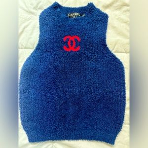 Chanel knit tank top. Size Medium